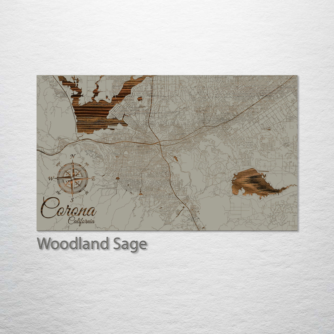 Corona, California Street Map