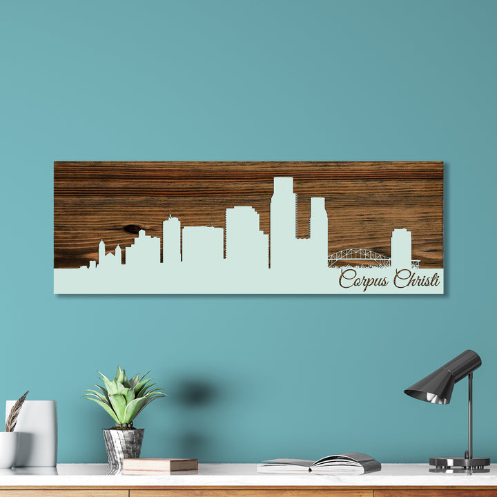 Corpus Christi, Texas Skyline - Fire & Pine