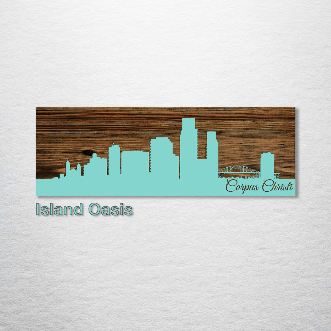 Corpus Christi, Texas Skyline - Fire & Pine