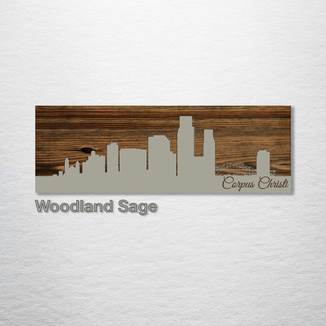 Corpus Christi, Texas Skyline - Fire & Pine