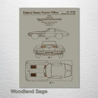 1962 Corvette US Patent - Fire & Pine