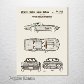 1968 Corvette US Patent - Fire & Pine
