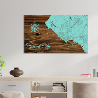 Crescent City, California Street Map