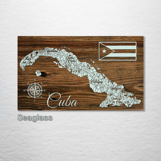 Cuba Whimsical Map - Fire & Pine