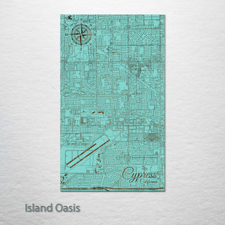 Cypress, California Street Map