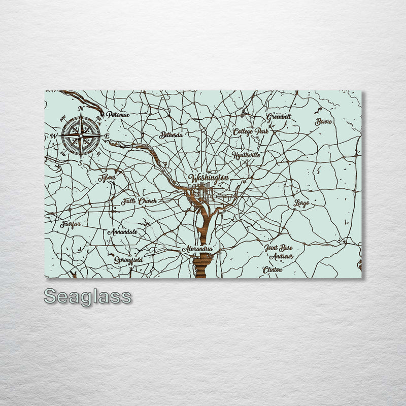Washington, DC Whimsical Map - Fire & Pine