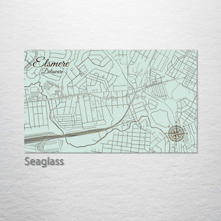 Elsmere, Delaware Street Map