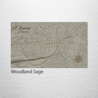 Elsmere, Delaware Street Map