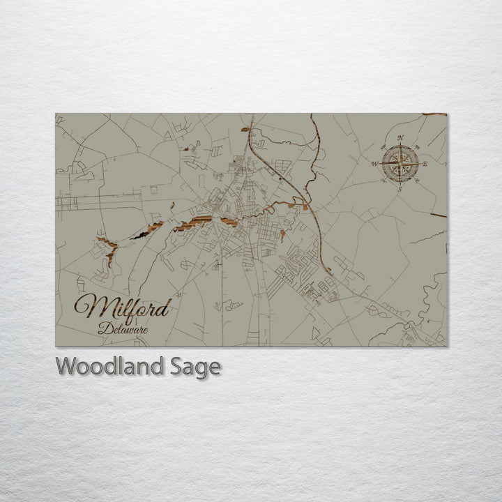 Milford, Delaware Street Map