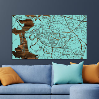 Clemson, South Carolina Campus Map - Fire & Pine