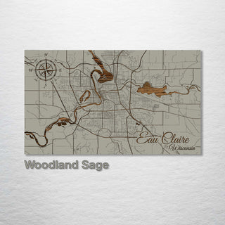 Eau Claire, Wisconsin Street Map - Fire & Pine