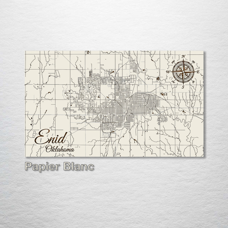 Enid, Oklahoma Street Map - Fire & Pine