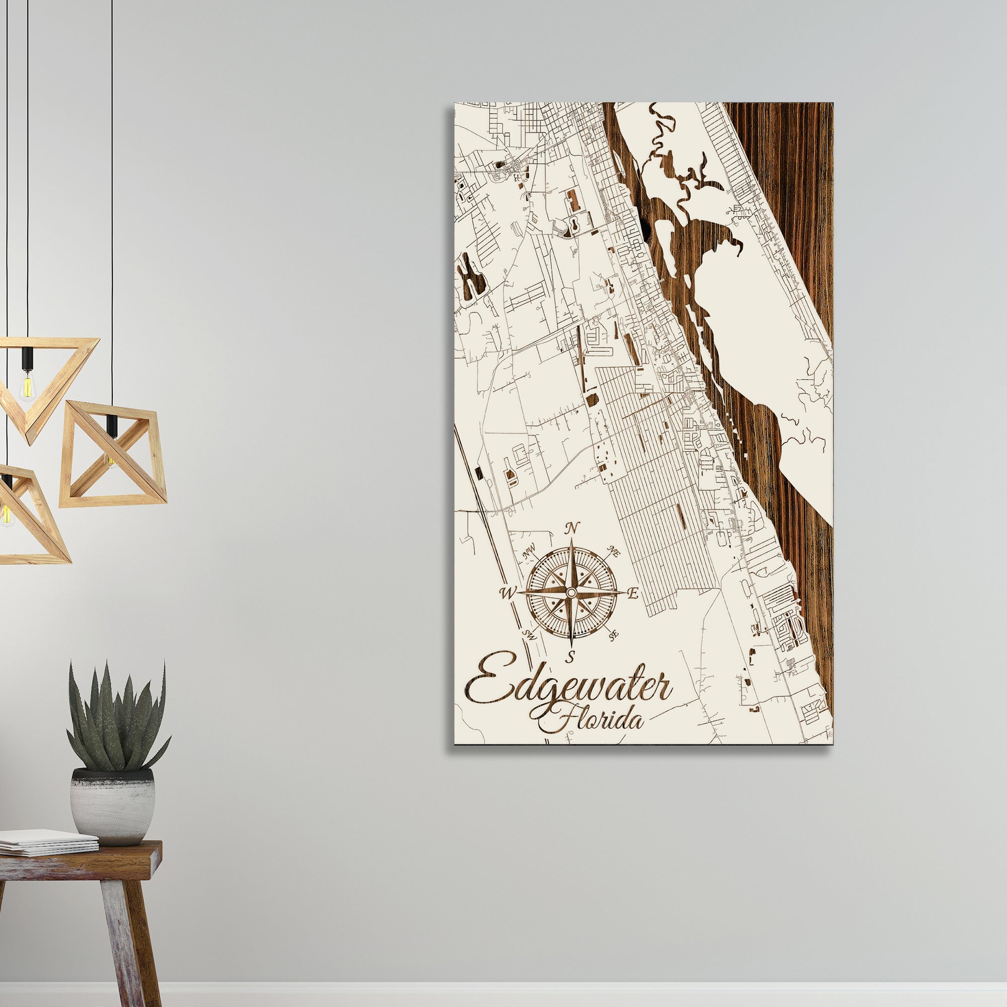 Edgewater Florida Street Map - FL167 