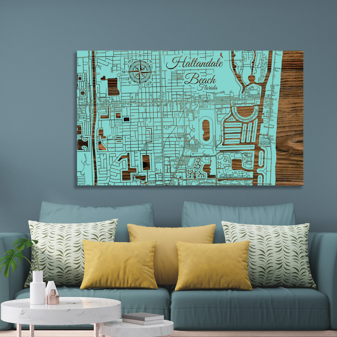 Hallandale Beach, Florida Street Map