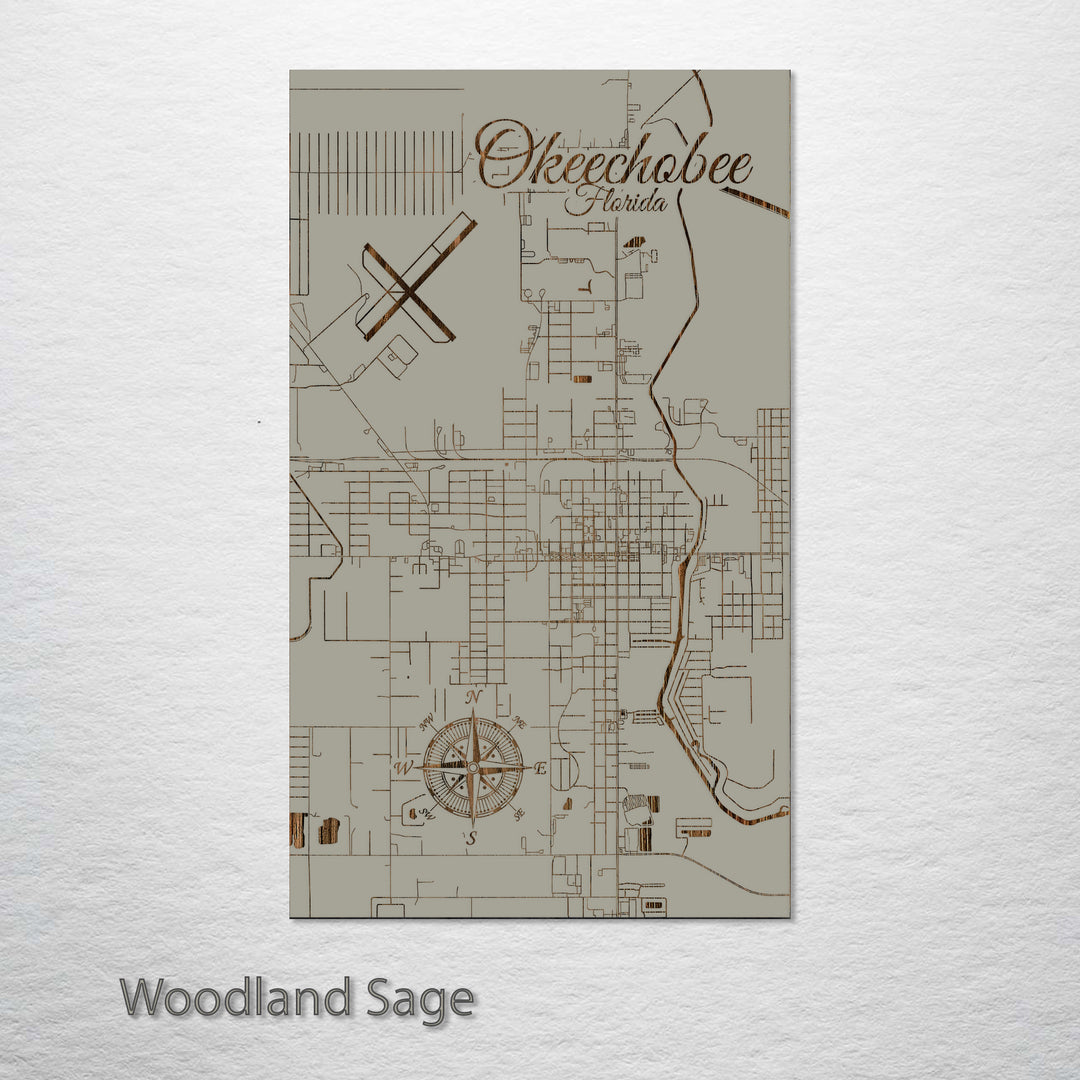 Okeechobee, Florida Street Map