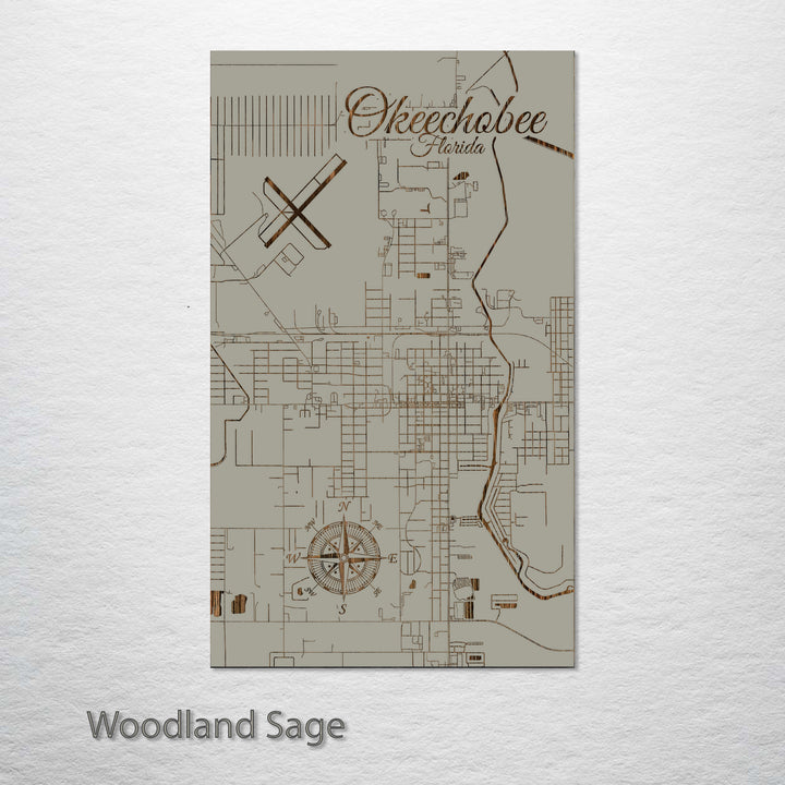 Okeechobee, Florida Street Map