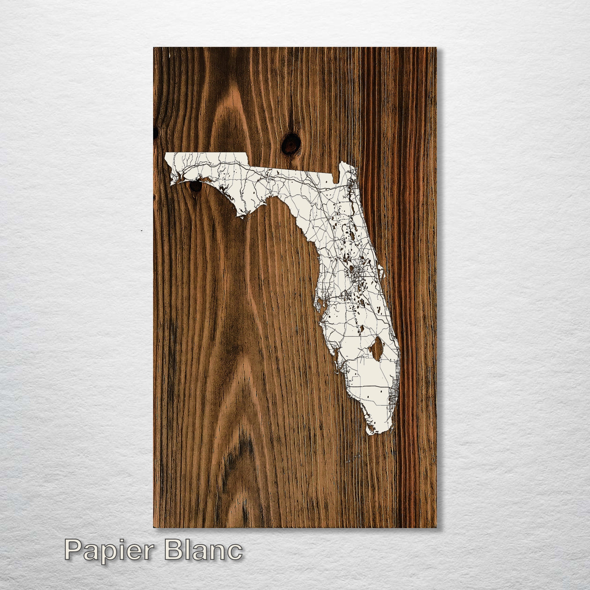 Florida Isolated Map - Fire & Pine