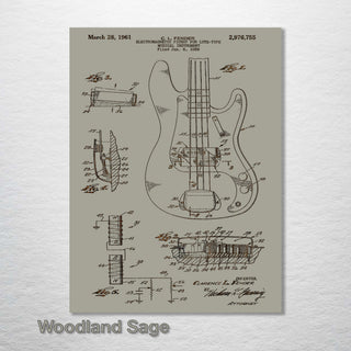 Fender Bass Guitar - Fire & Pine