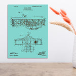 Wright Brother's Flying Machine US Patent - Fire & Pine