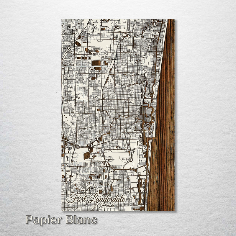 Fort Lauderdale, Florida Street Map - Fire & Pine