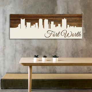 Fort Worth, Texas Skyline - Fire & Pine
