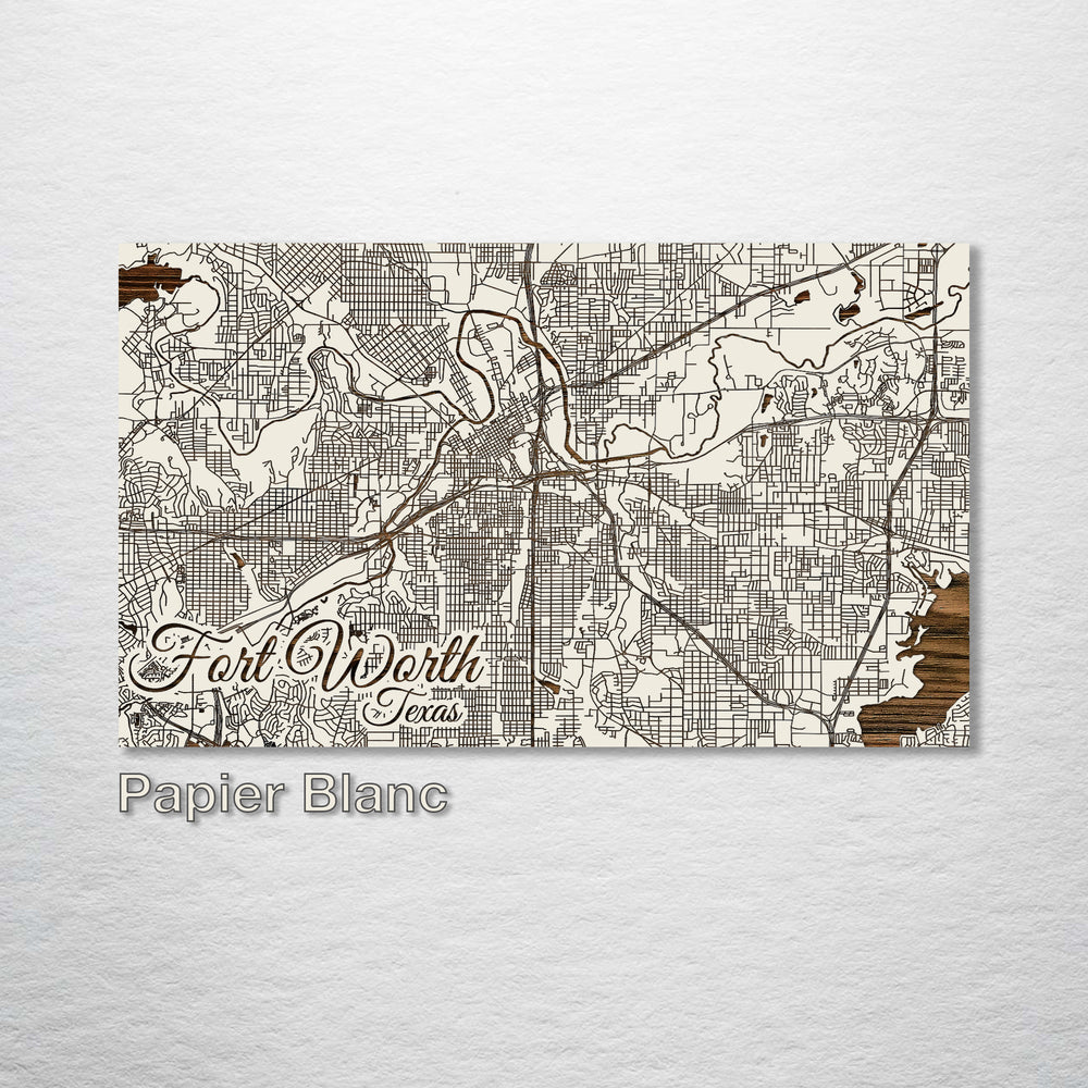 Fort Worth, Texas Street Map - Fire & Pine
