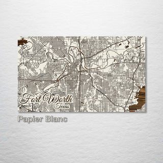 Fort Worth, Texas Street Map - Fire & Pine