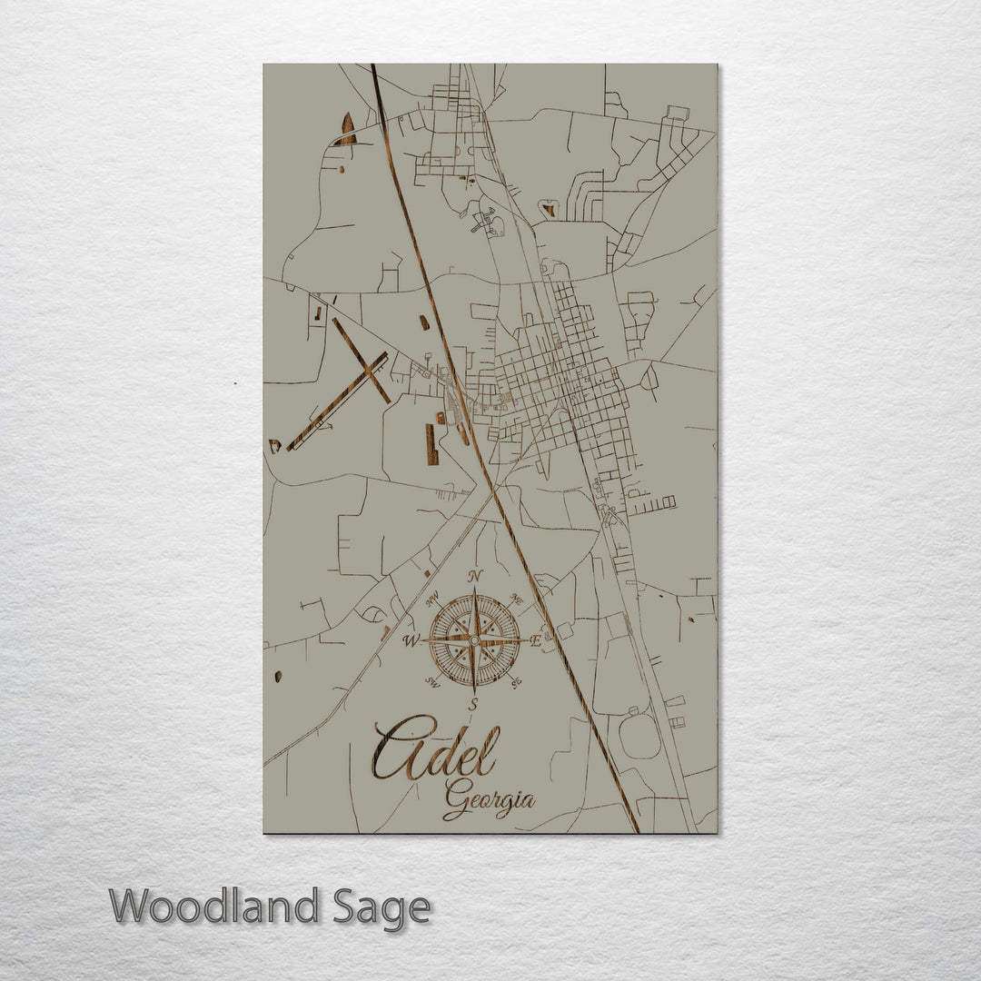 Adel, Georgia Street Map