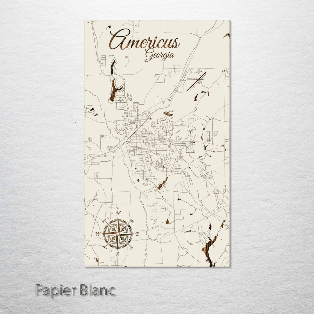 Americus, Georgia Street Map