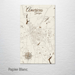 Americus, Georgia Street Map