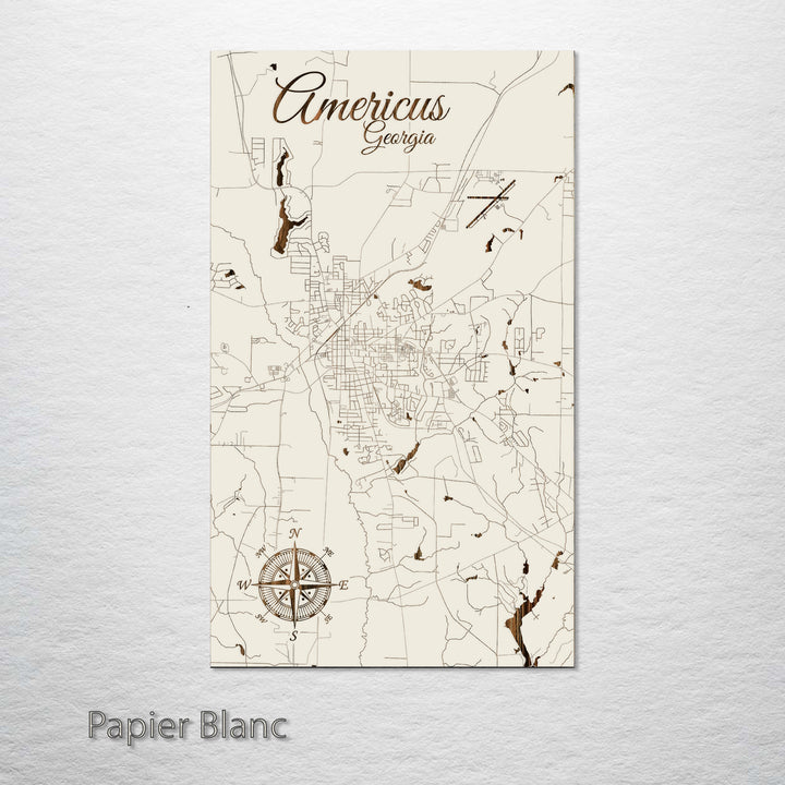 Americus, Georgia Street Map