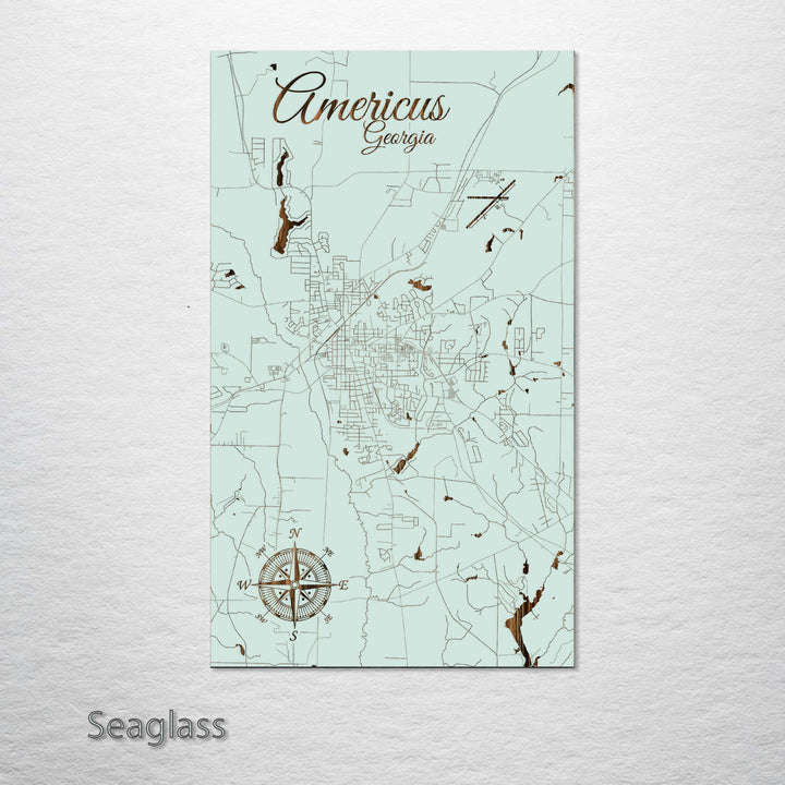 Americus, Georgia Street Map