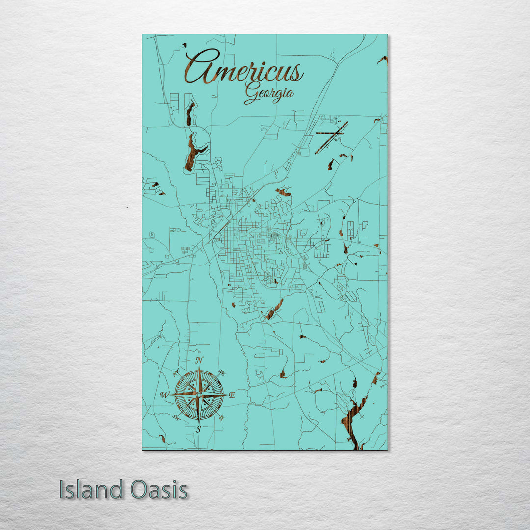 Americus, Georgia Street Map