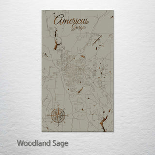 Americus, Georgia Street Map