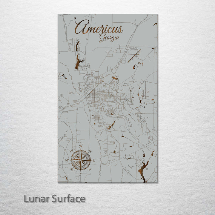 Americus, Georgia Street Map