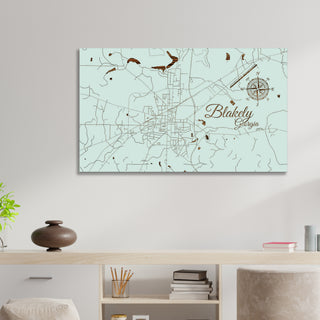 Blakely, Georgia Street Map