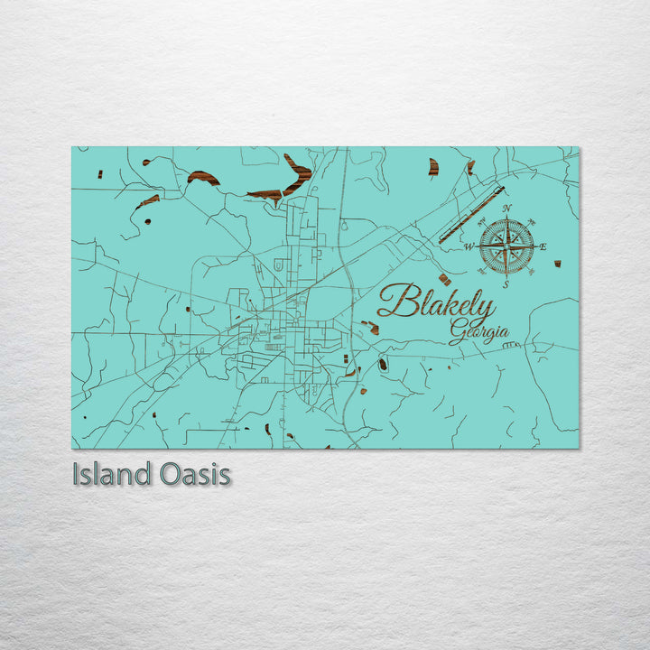 Blakely, Georgia Street Map