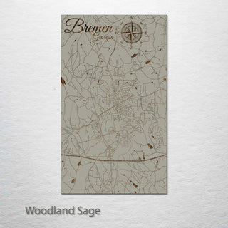 Bremen, Georgia Street Map