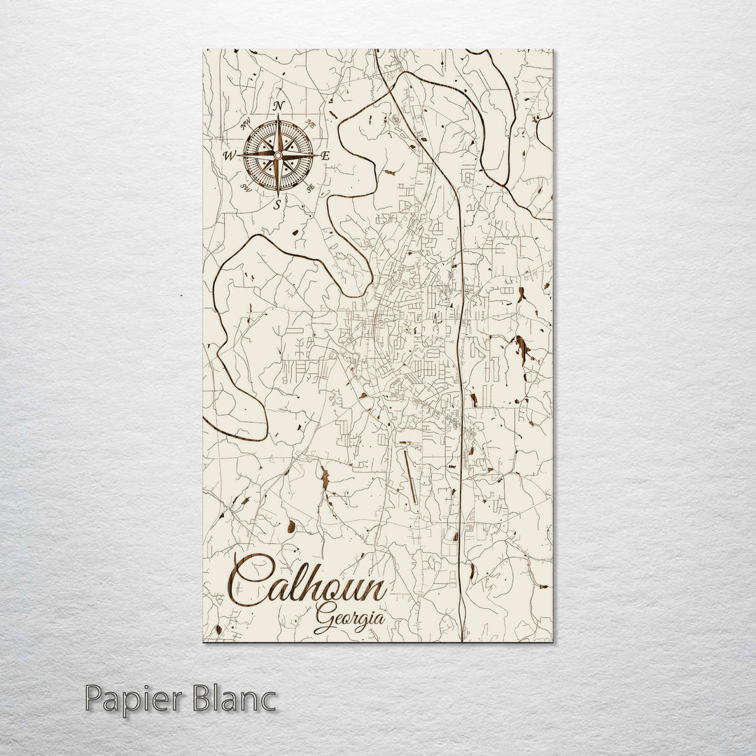 Calhoun, Georgia Street Map