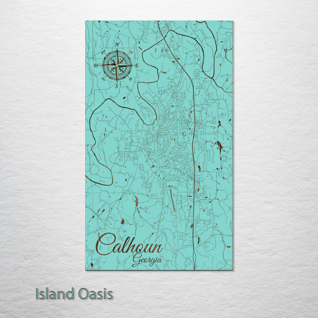 Calhoun, Georgia Street Map