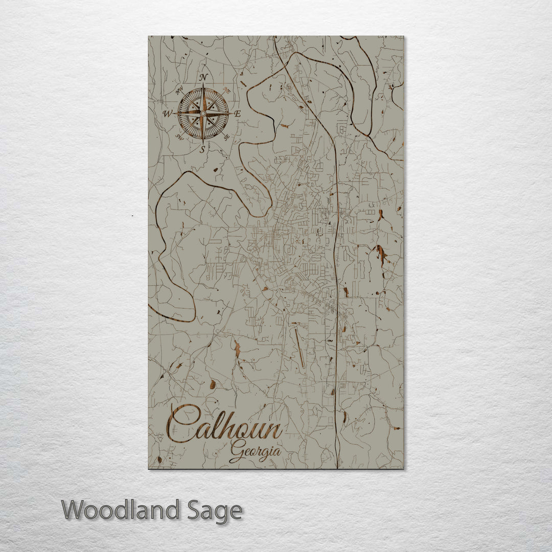 Calhoun, Georgia Street Map