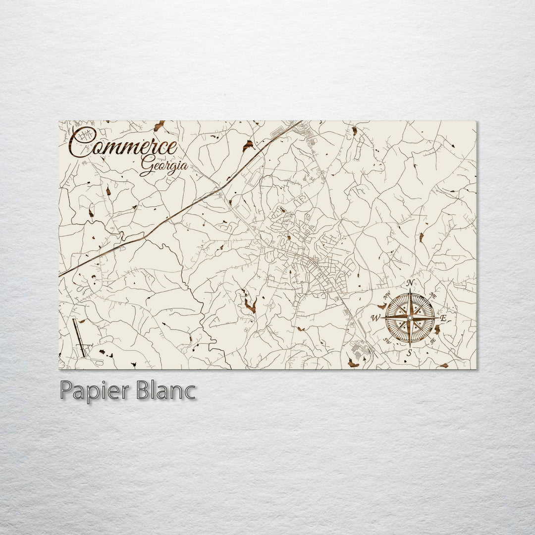 Commerce, Georgia Street Map