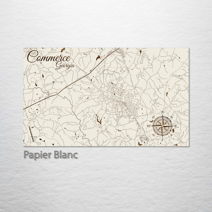 Commerce, Georgia Street Map