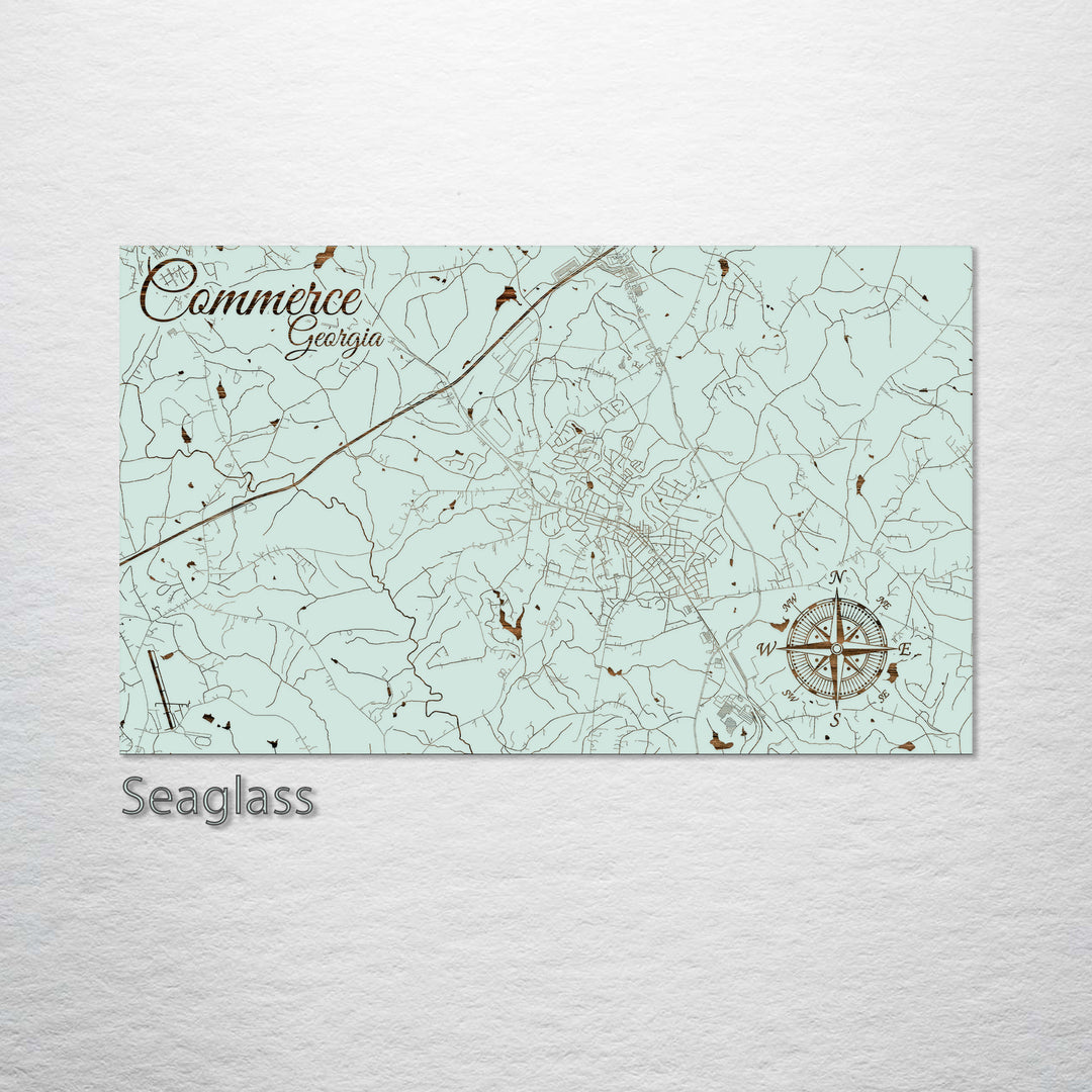 Commerce, Georgia Street Map