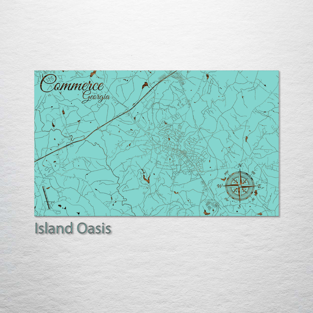 Commerce, Georgia Street Map