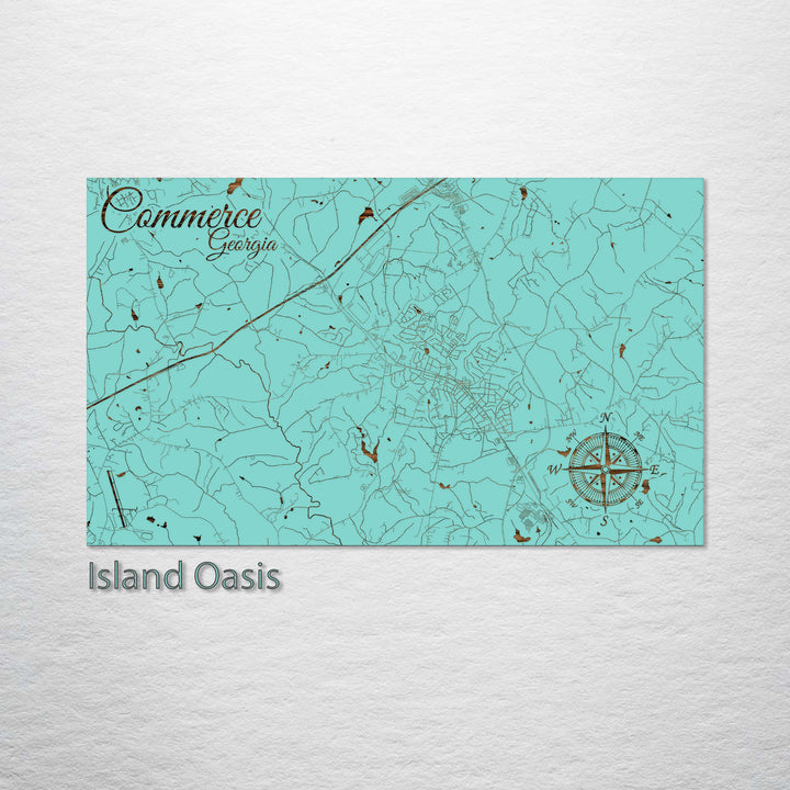 Commerce, Georgia Street Map