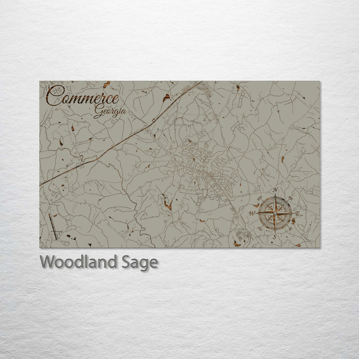 Commerce, Georgia Street Map