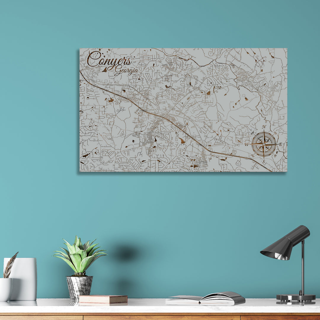 Conyers, Georgia Street Map