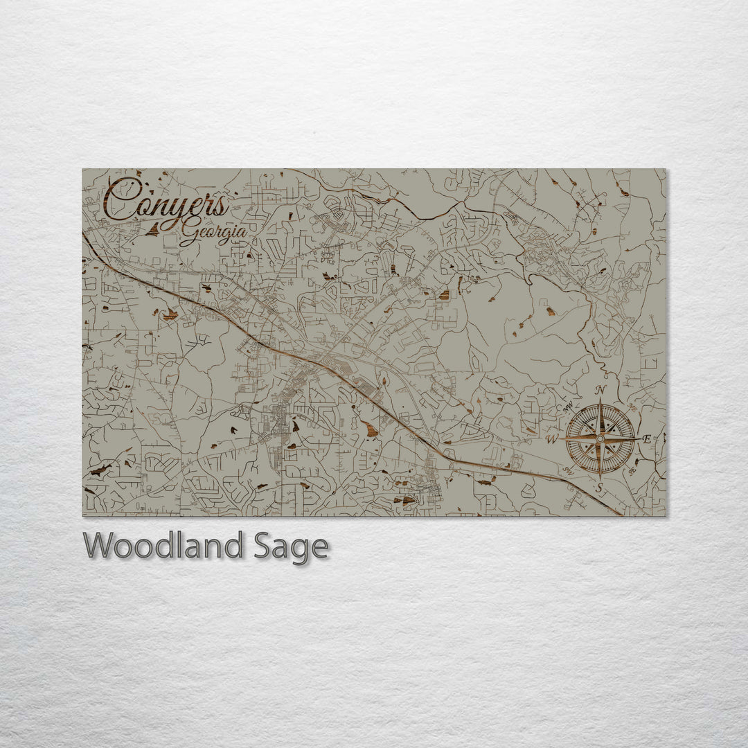 Conyers, Georgia Street Map