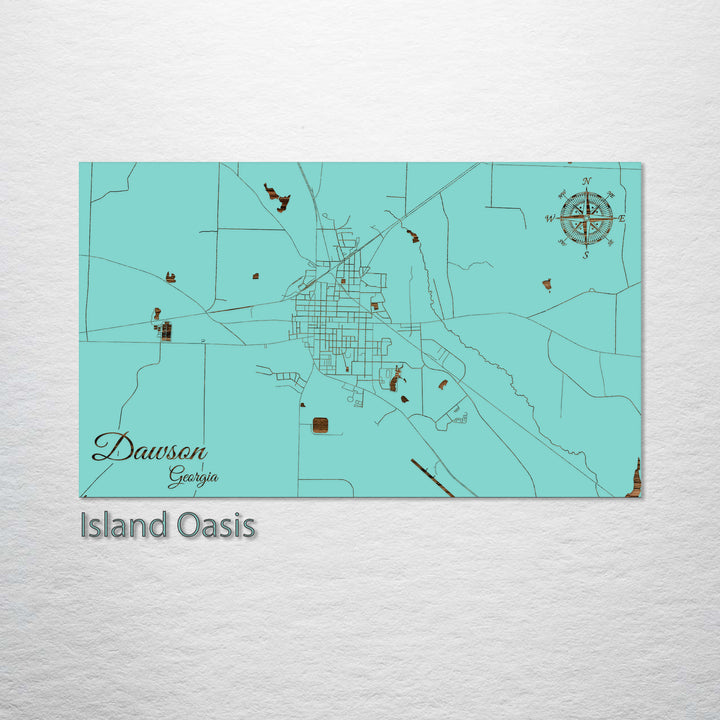 Dawson, Georgia Street Map